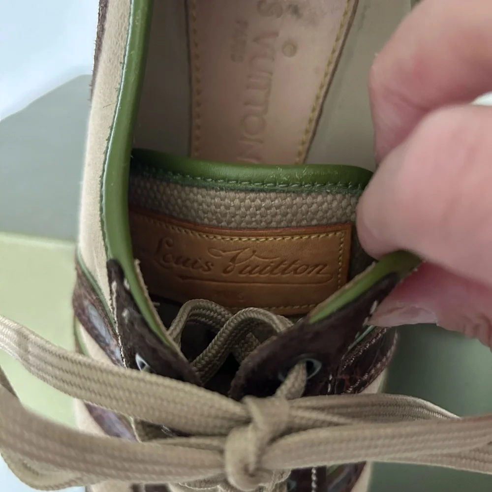 Louis Vuitton Brown and Cream Sneakers unisex Women's 10.5, men's 7.5 - Picture 6 of 10
